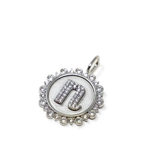 Vintage Initial Coin Charm