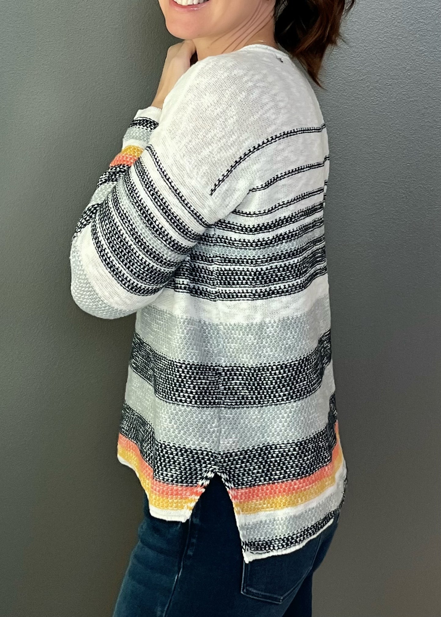 Dakota Lightweight Striped Sweater