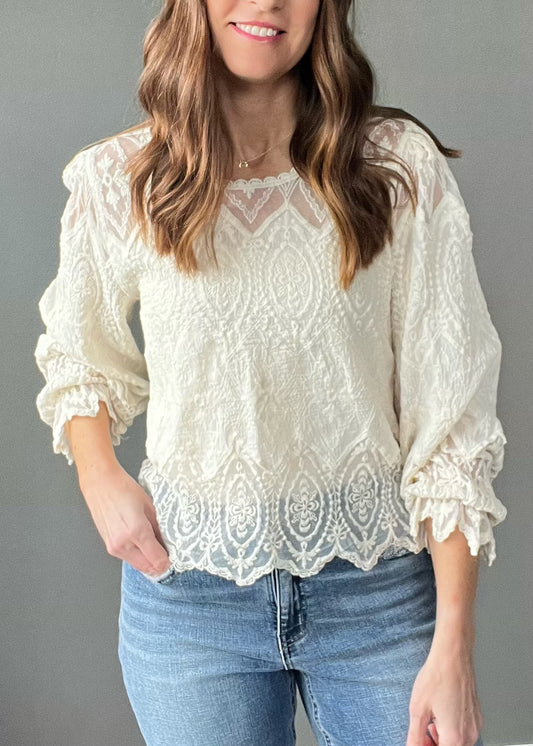 Edith Lace Top